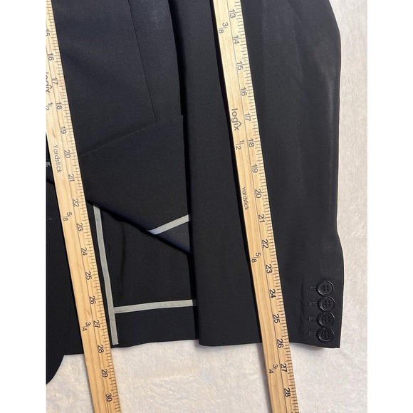 Helmet Lang 38S Mens Unstructured Black Wool Blazer Sport Coat Suit Jacket - Picture 13 of 16